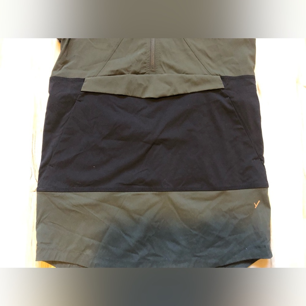 Indygena Cangur Women's Black & Olive Hooded Vest Wind Resistant - Picture 7 of 16
